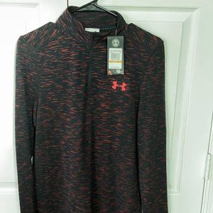 NWT Under Armour Men's Threadborne Seamless 1/4 Zip Fitted Pullover 1298911